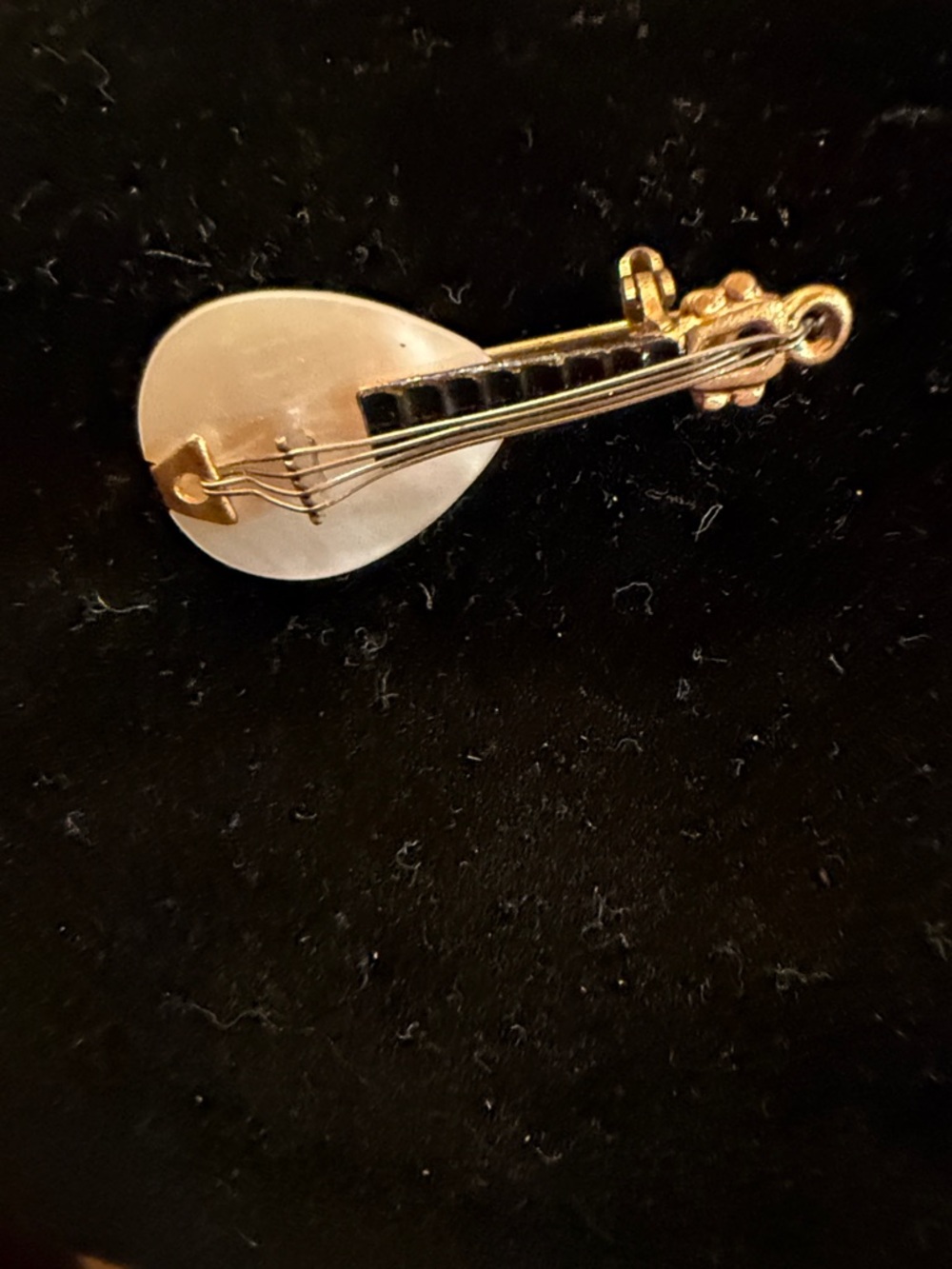 West Germany Guitar Mother-of-Pearl Pin
